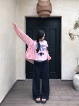 Peach Club Unbalance Shirring Summer Hood Windbreaker 