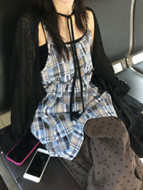 メドウチェックボタンブラウス (2c)