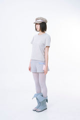 ドントビーブルーグリッターTシャツ (MELANGE GREY)