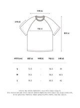 Modern Graphic Raglan T-Shirt-Charcoal