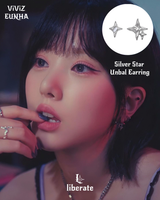 [TheBoys YoungHoon, ViViZ Eunha Pick] シルバースターアンバルピアス