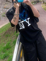 Love NY printing half sleeve 2C