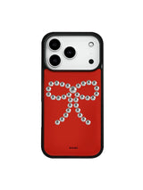 ribbon stud case (red)
