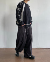 Star-printed Knitwear Zip-Up