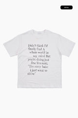 ブリリアントレタリングオーバーフィットTシャツ