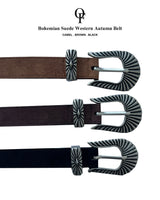 Bohemian Suede Western Autumn Belt (3 colors)