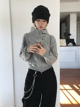 Labo High Neck Hooded Zip-Up (7c)