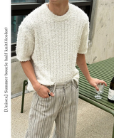 [Unisex] Summer boucle half knit(4color)