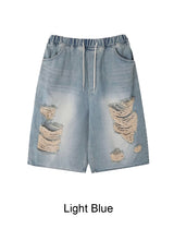 Arpa Damaged Bermuda Denim Pants