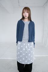 flower see-through banding skirt(3colors)