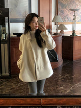 #Snow Boucle Double Half Coat