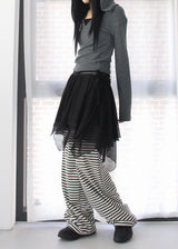 TERRY STRIPE PANTS