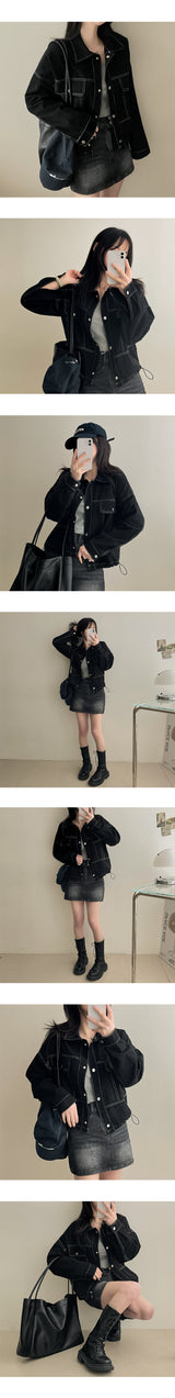 Dattistich Hem String Cotton Jacket