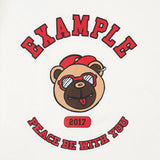 EXAMPLE カレッジBBベア半袖Tシャツ
