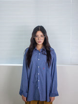 26ss Modern loosefit One pocket Check shirts 2color