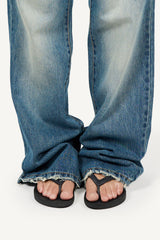 Low Hem Vintage Flare Denim Pants
