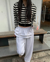 Stripe hood jumper (기모)