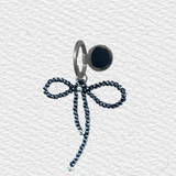 Denim beads ribbon ring tok