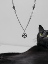 Vintage Midnight Cross Necklace