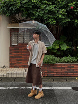 リニアストライプショートスリーブシャツ – M/L (3 Colors)