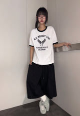 バギー リンガー レタリング タトゥー オーバーサイズ Tシャツ 3カラー
