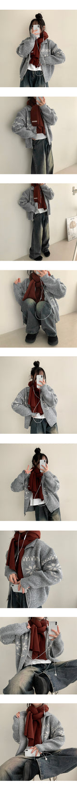 Chenly Nordic Two Way Knitwear Zip-Up