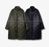  Reverseable Quilted Long Padded Night Jacket