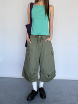 rivet bermuda pants