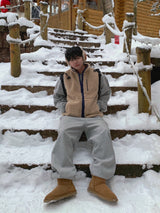 Furano brushed wide jogger pants
