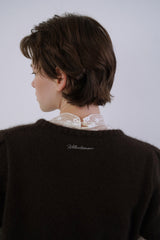Layered lace blouse_ivory