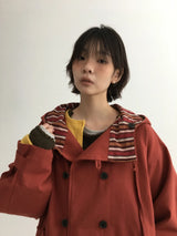 ハポボタンフーデッドショートフィールドジャケット(2color)