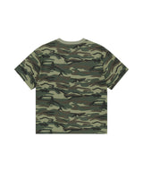 CAMO PATTERN BASIC LOGO CROP TEE_GREEN