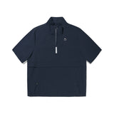 UNI MONO CHERRY HALF ZIP UP ANORAK - NAVY