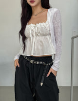 [Special Offer] Rafi Open Ribbed Summer Shawl Cardigan