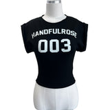  Player003 Crop Half Sleeve T-shirt (3 colors)
