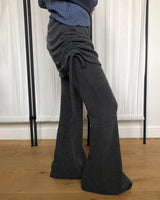 Raden Shirring Bootcut Skirt Pants
