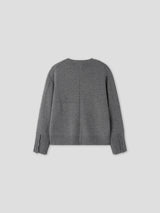 Lead button heavy knitwear