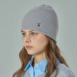 VA Curved Logo Waffle Beanie / Gray