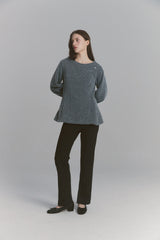 Angora Flare Sweatshirt Charcoal