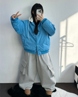BALLOON OVER WIDE BOXY CARGO HIP LONG PANTS🩶🖤2COLOR