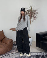 セドンポケットフィンガーホール長袖Tシャツ