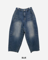 Tie Washed Denim Pants