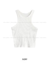 [U-BASIC] Winnie Halter Ribbed Sleeveless
