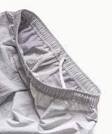 Shirring Nylon Straight Pants - Grey