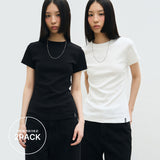 [2PACK] ミニマルモダンハーフトップパッケージ _5 COLOR