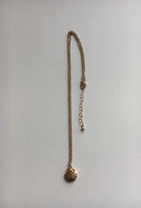 マット アンティーク 貝 ロング ネックレス