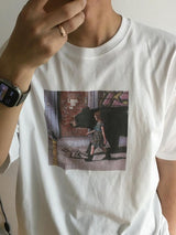 [A-T0095] ベアガール半袖Tシャツ (2色)