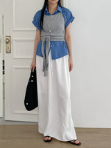 Monty Ribbed Wrap Halterneck Sleeveless