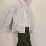offset stripe shirt_white