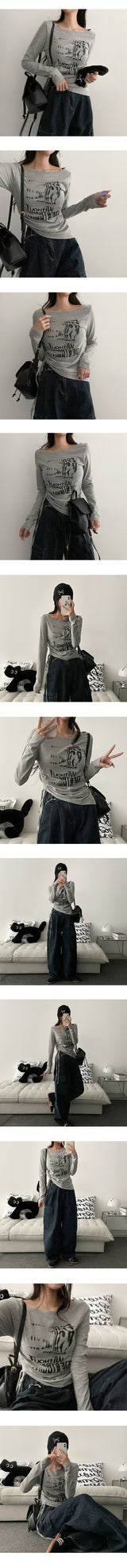 ユートストリングロングTシャツ